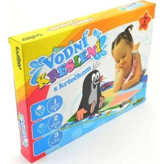 Vodní kreslení malování vodou s Krtečkem