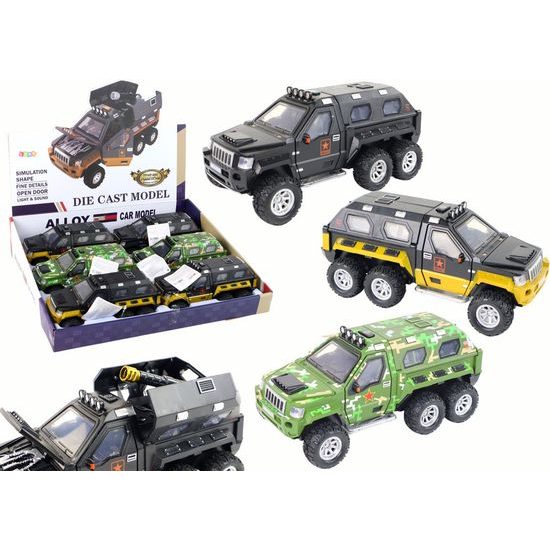 Dětské terénní auto s kanónem 3 barvy