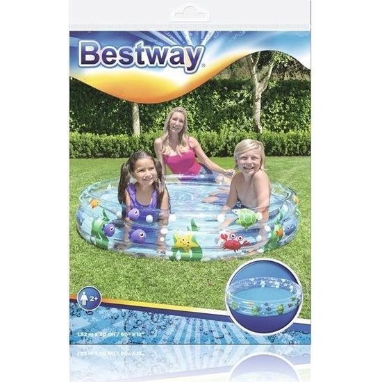 Bazén dětský nafukovací 3 komory mořský svět