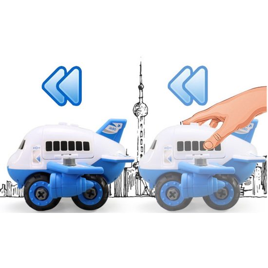 Dětské šroubovací letadlo s autíčky Plane Storage