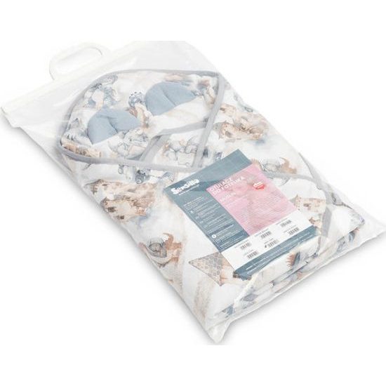 Dětská mušelínová zavinovačka do autosedačky Dráček jeans