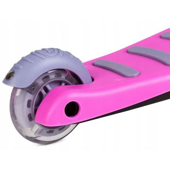 ECOTOYS balanční koloběžka růžová se svítícími koly