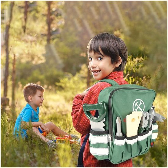 Sada dětského nářadí s vrtačkou na baterie v batůžku Craft Toolbox