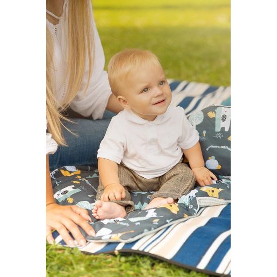 Souprava do kočárku Wafel boho růžová