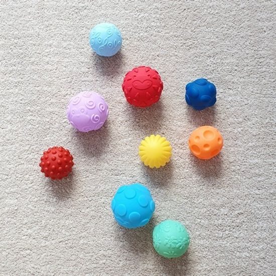 Senzorické míčky pro nejmenší Multi Ball Set 9 kusů