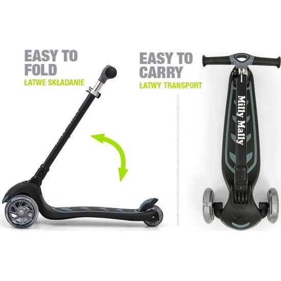 Dětská koloběžka Milly Mally Scooter Boogie černá