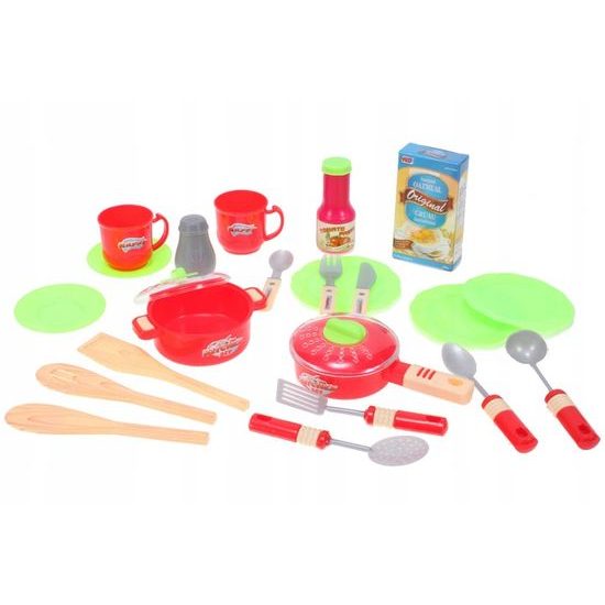 Dětská kuchyňka se zvuky a světlem Interest Kitchen červená