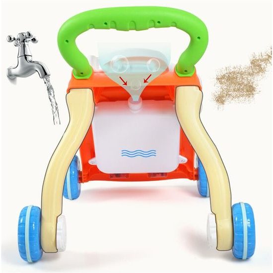 ROZBALENO Interaktivní chodítko s hracím panelem 2v1 Bunny Stroller