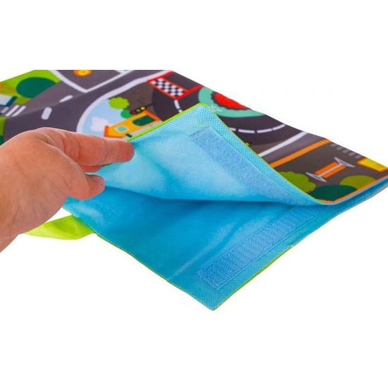 Haunger měkká autíčka s podložkou Cars in Town - 6 kusů