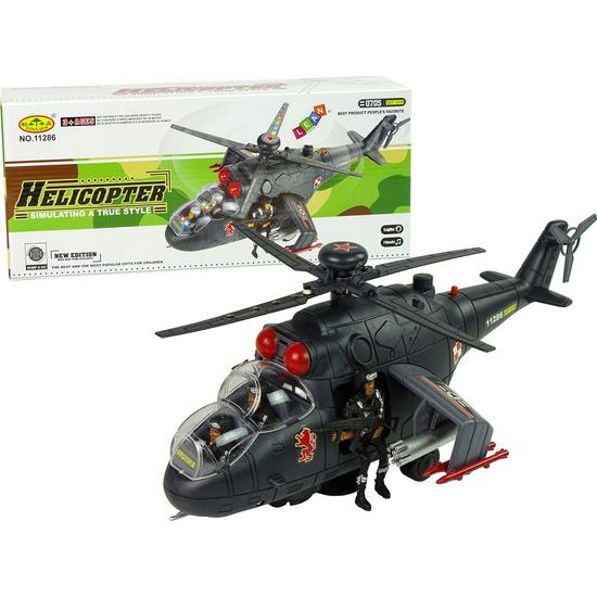Helikoptéra na baterky černá