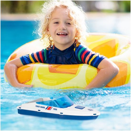 Dětská interaktivní čtyřkolka na setrvačník s lodí 4WD Offroader