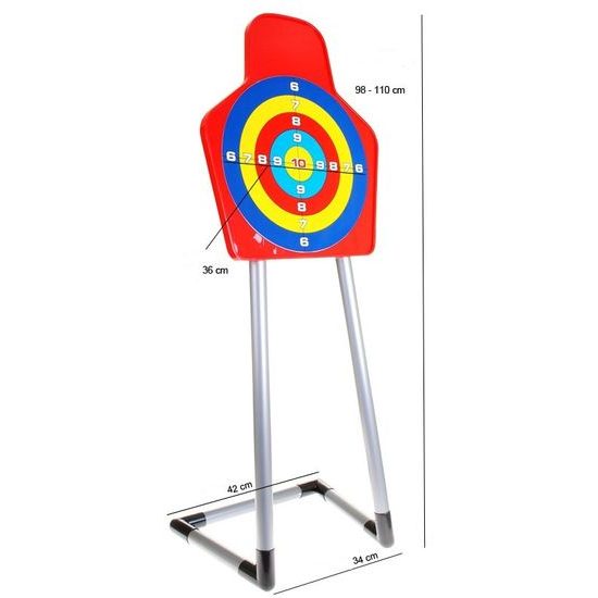 Dětská kuše Kings Sport se 3 šípy, terčem a stojanem