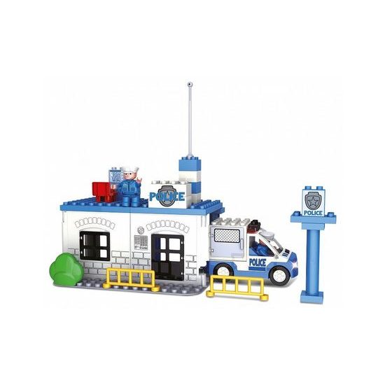 Blocki Mubi stavebnice Policejní stanice se světlem a zvukem 38 dílů