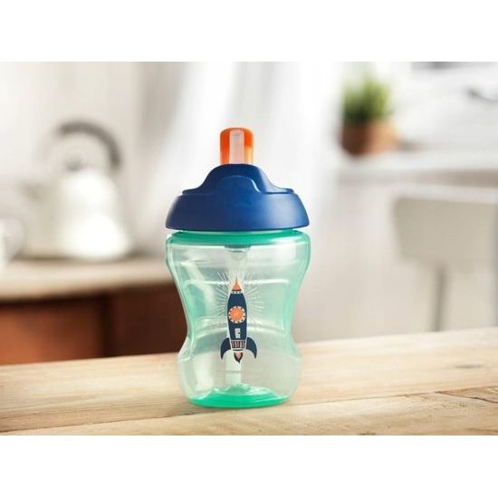 Tommee Tippee Straw Cup netekoucí hrnek s brčkem 230 ml 7m+