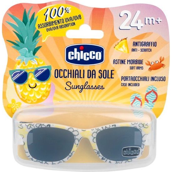 Dětské sluneční brýle Chicco bílá, květinky 24+