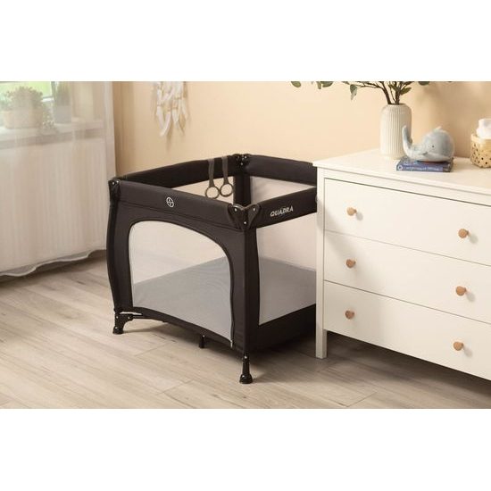 Dětská skládací ohrádka Quadra black