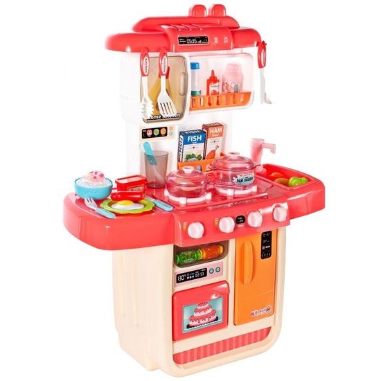 Detská kuchynka so zvukmi a parou Home Kitchen - ružová