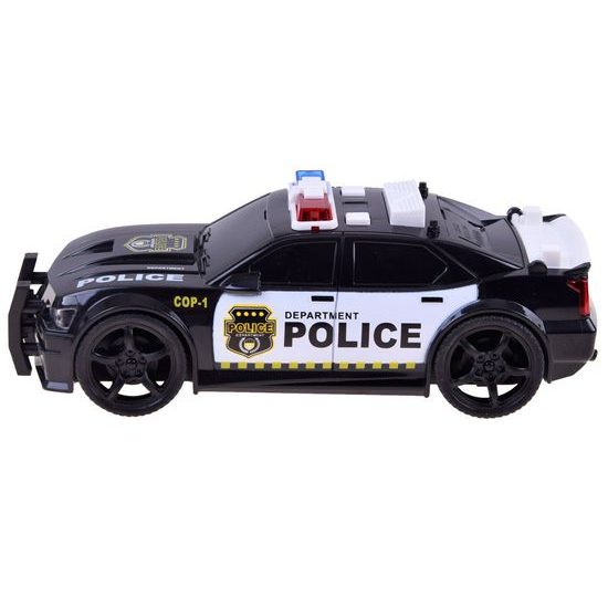 Policejní auto na setrvačník se světly a zvuky City Service 1:20 černé