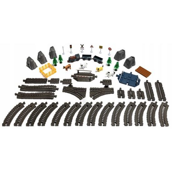 Doris vláčkodráha na baterie s příslušenstvím 90 dílků Electric Train