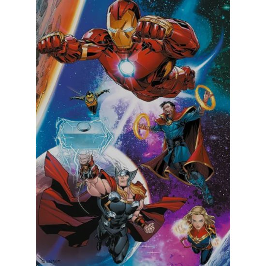 TREFL 2v1 Puzzle Avengers: Hrdinové v akci / 30+48 dílků+pexeso