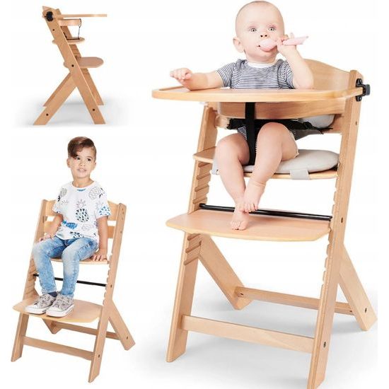 Jídelní židlička Kinderkraft Enock přírodní