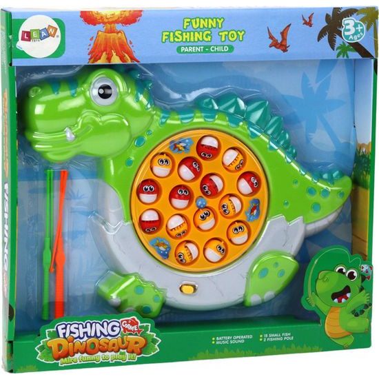 Arkádová hra ve tvaru dinosaura -Rybaření