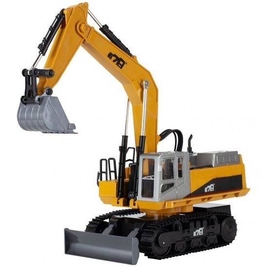 Pásový XXL jeřáb na dálkové ovládání s radlicí Cheetah 678