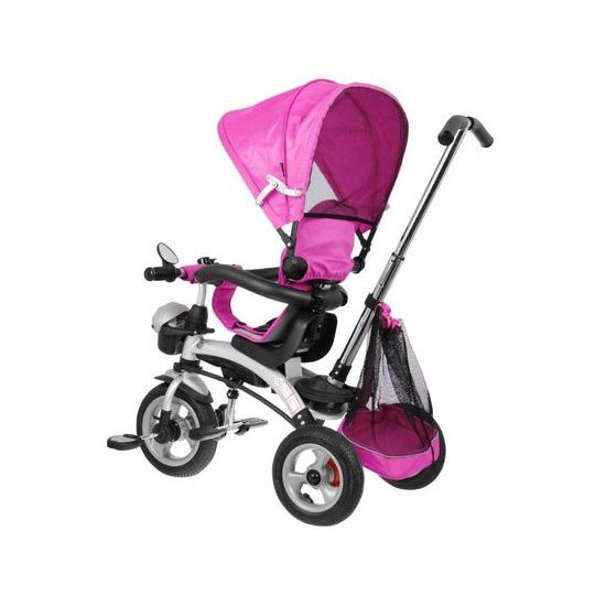 Majlo Toys dětská tříkolka 3v1 Sportrike AIR s nafukovacími koly růžová