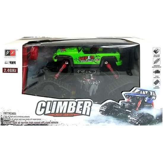 Auto na dálkové ovládání 4x4 s výměnnými koly Super Climber 1:18 zelené