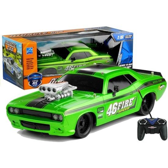 Auto na dálkové ovládání Muscle Car zelené 1:16