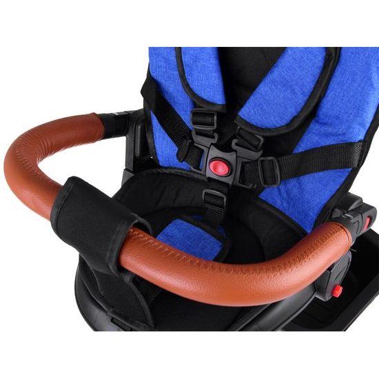 Dětská tříkolka Tiny Bike s otočným sedadlem 3v1 modrá