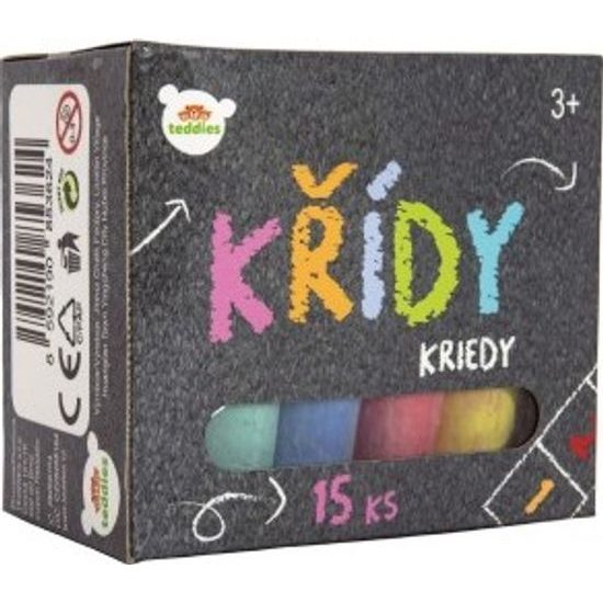 Křídy barevné chodníkové 15ks