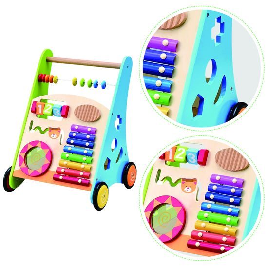 Ecotoys dřevěné edukační chodítko Abacus