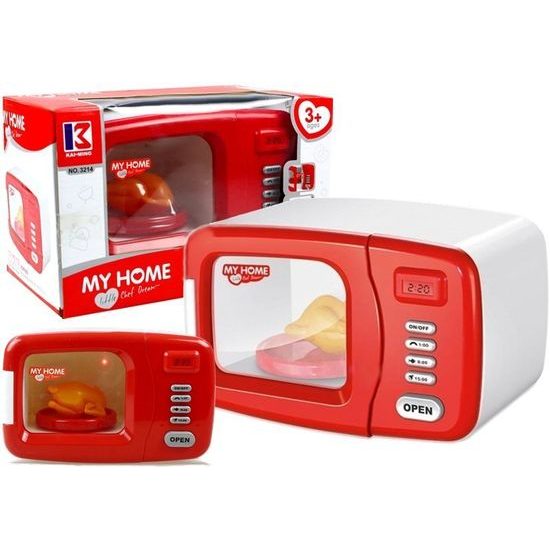 Dětská mikrovlnná trouba na baterie My Home - červená
