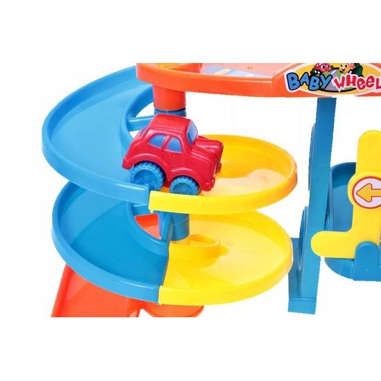 Parkovací garáž pro nejmenší se 3 autíčky Baby Wheels