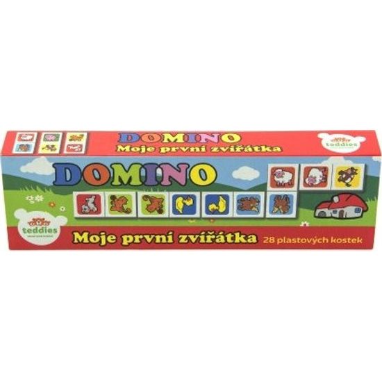 Domino - Moje první zvířátka 28ks - společenská hra