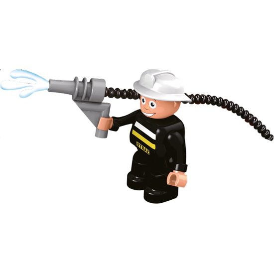 Blocki Mubi stavebnice Hasičská stanice se světlem a zvukem 48 dílů