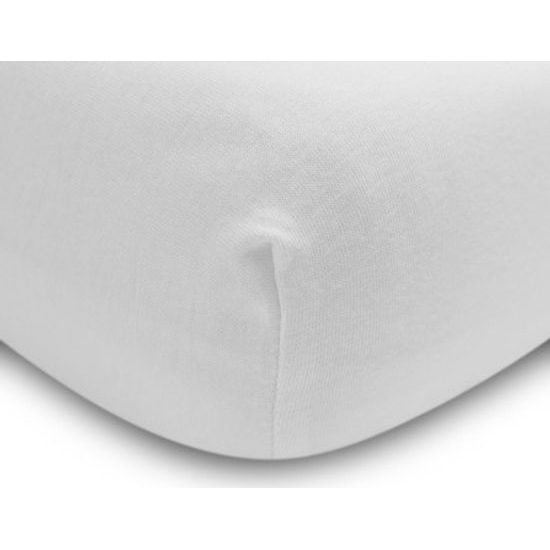 Prostěradlo Jersey Deluxe 160x80cm, bílá