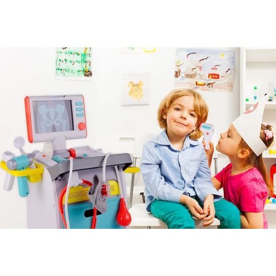 Dětský lékařský stůl s kolečky, světlem a zvuky Medical Desk