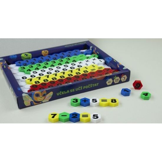 Včela se učí počítat 110ks mozaika