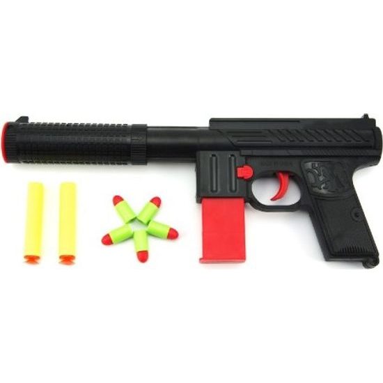 Pistole na pěnové náboje 2ks + špuntovka 5ks