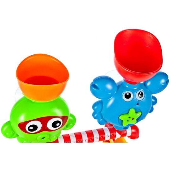 Chobotnice s krabem a kolovrátkem pro děti do vany Tubs Crab