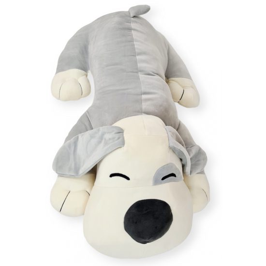Plyšový pejsek Azor 70 cm - šedý