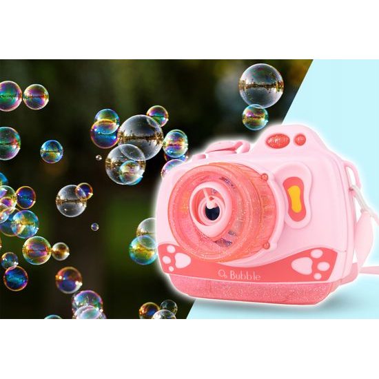 Bublifuk na baterie fotoaparát Bubble Cam růžový