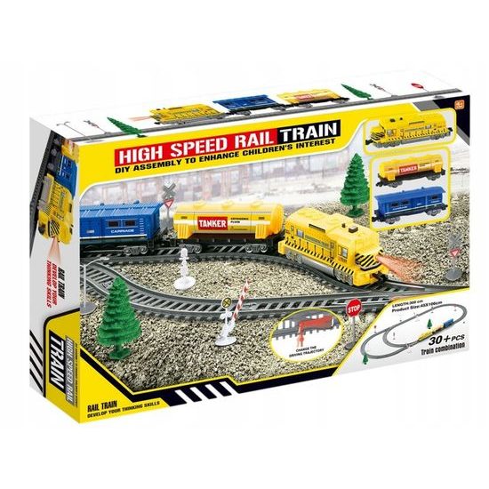 Doris dětská vláčkodráha na baterie se světlem High Speed Train