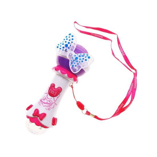 ROZBALENO Majlo Toys dětský karaoke mikrofon s nahráváním se světly First Voice růžový