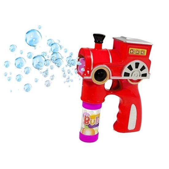 Majlo Toys bublifuk na baterie Lokomotiva červená
