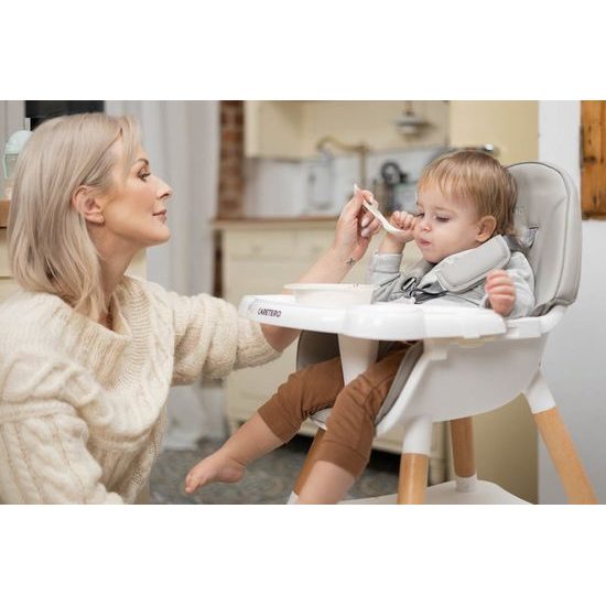 Dětská jídelní židlička Caretero Tuva - růžová