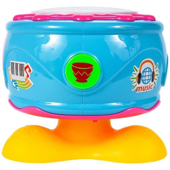 Interaktivní bubínek se zvuky a světly Drum Set modrý