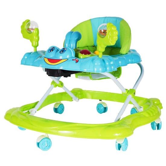 Dětské vzdělávací chodítko Laugh Walker zelené